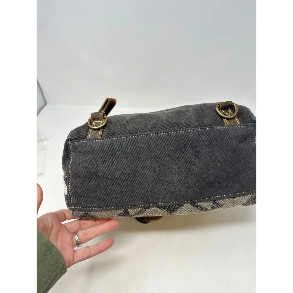 Myra Back‎ Upcycled Mixed Material Backpack